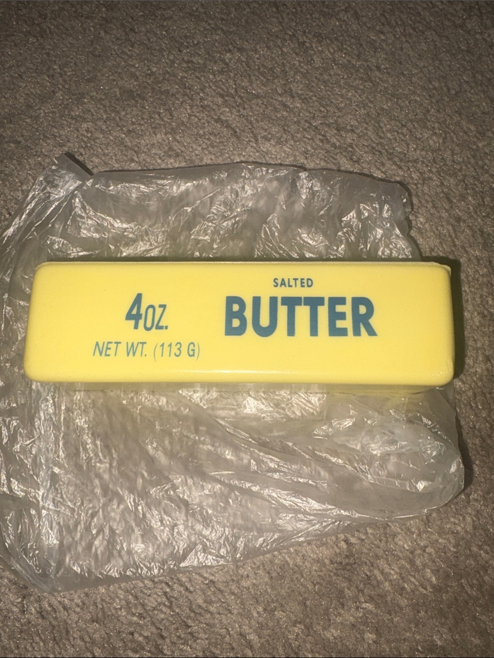 Novelty Yellow 'Butter' squishy